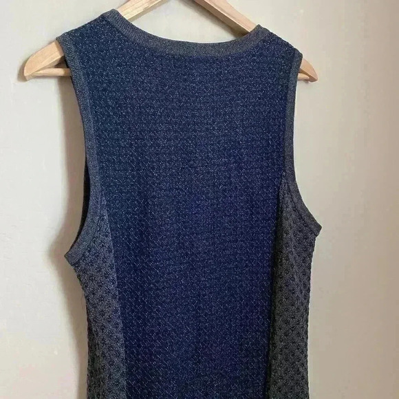 Rag & Bone Metallic Knit Fitted Dress Size Large - Picture 9 of 12